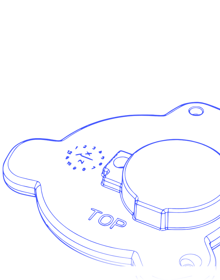Line drawing of an encapsulated tyre management unit